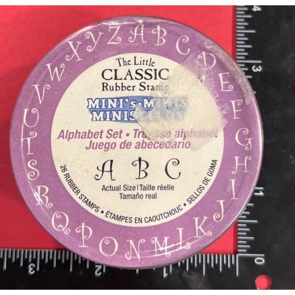LC9292 The Little Classic MINI Rubber Alphabet Stamp Set by Hampton Art - Picture 1 of 3